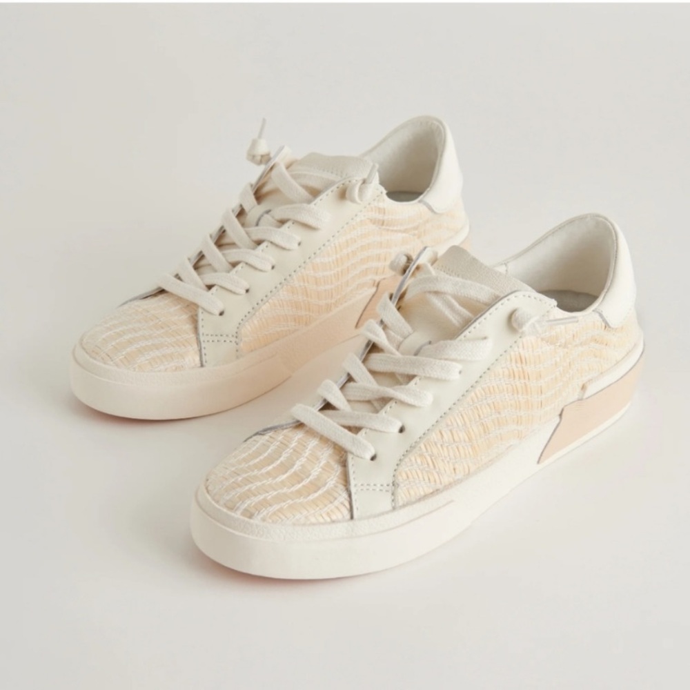 Dolce Vita ZINA sneakers bone raffia size 7